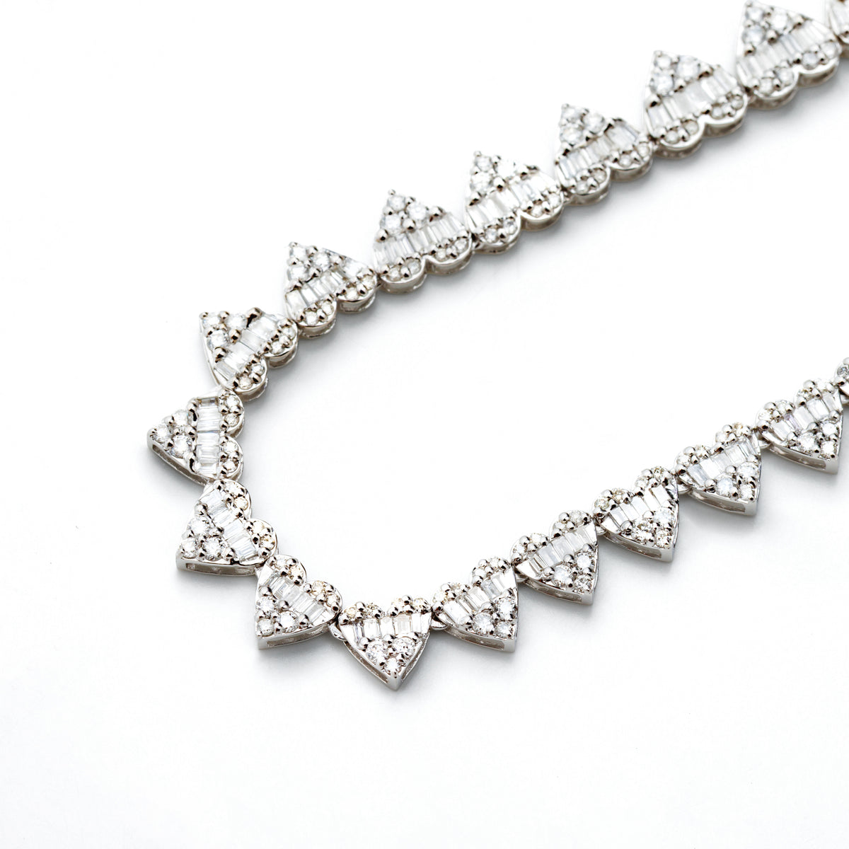 Crown Heart Diamond Necklace