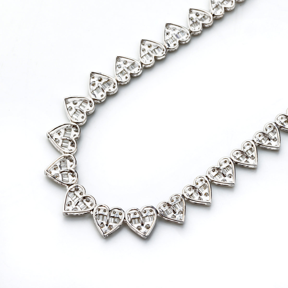 Crown Heart Diamond Necklace