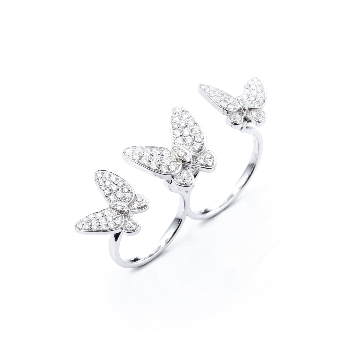 Triple Butterfly Ring