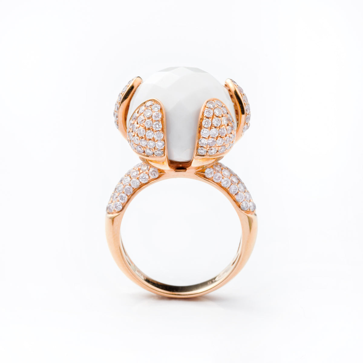Lotus But Ring (White)