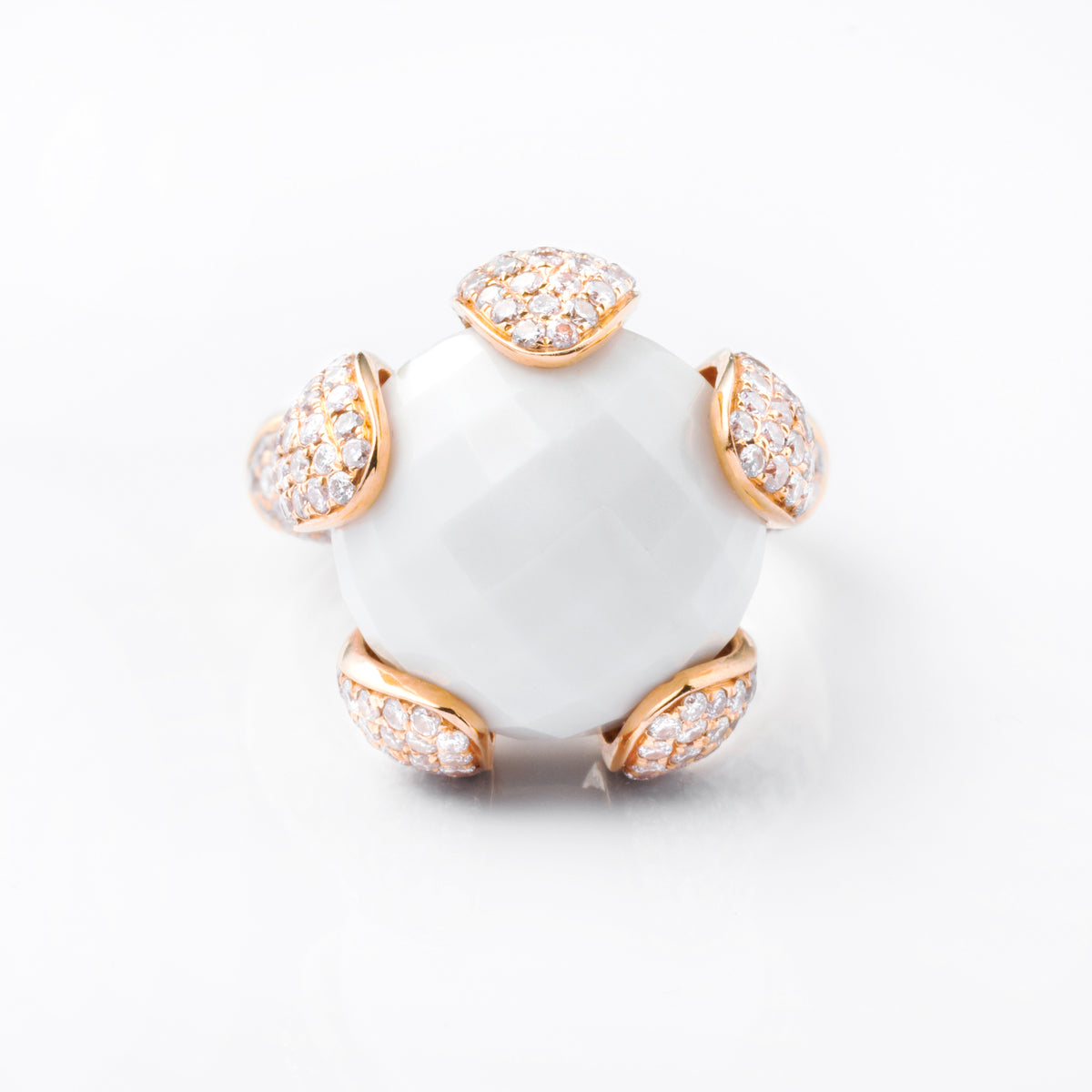 Lotus But Ring (White)