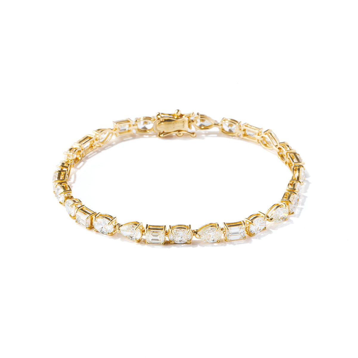 Multi Shape Diamond Bracelet(YG)