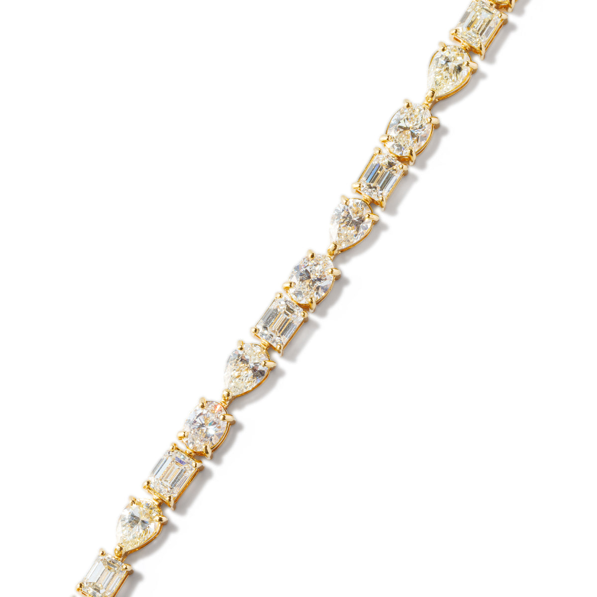Multi Shape Diamond Bracelet(YG)
